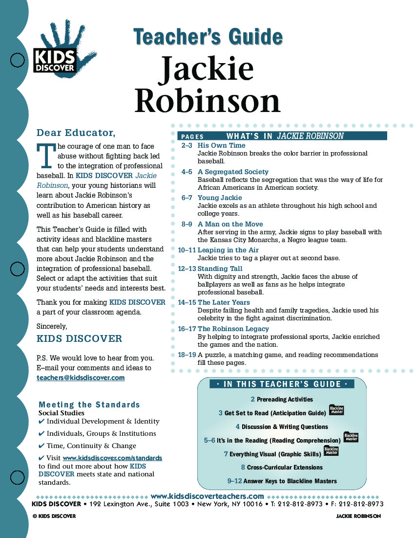 Jackie Robinson Kids Discover