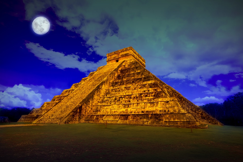 This temple at Chichen Itza in Mexico was dedicated to Kukulkan, the Maya serpent god. (Patryk Kosmider/ Shutterstock) 