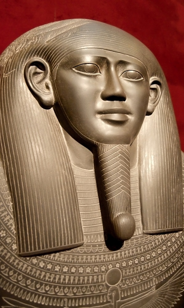 When pharaohs and high priests of ancient Egypt died, their bodies were mummified and placed in colorful wooden coffins. The coffin was often placed inside another container sculpted from of stone called a sarcophagus. (In Green/ Shutterstock) 