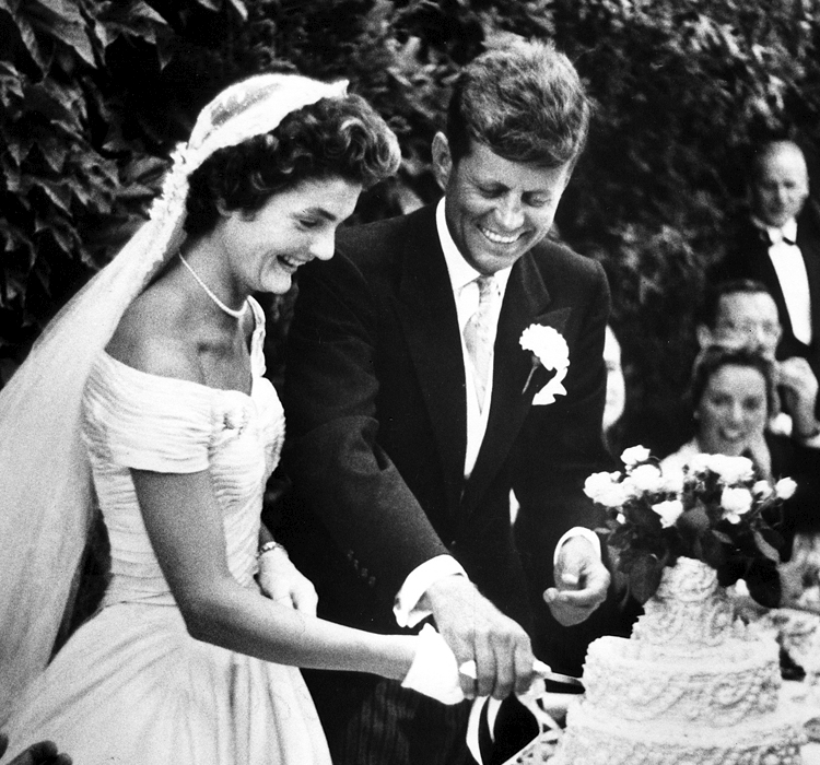 JFK and Jackie Bouvier got married in 1953, soon after JFK was elected U.S. Senator from Massachusetts. (John F. Kennedy Presidential Library and Museum, Boston)