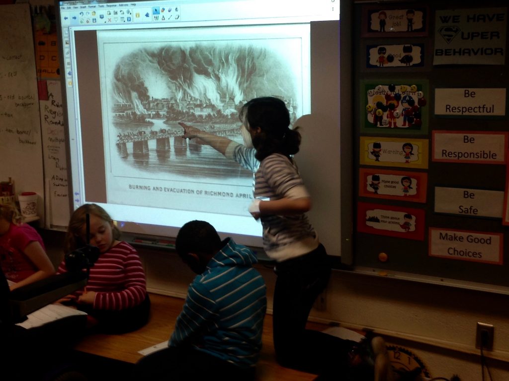 Presenting on the Burning of Richmond