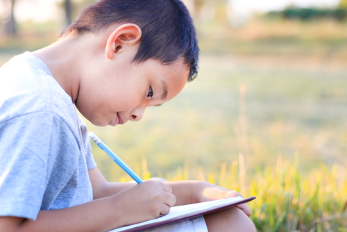 I have discovered one of the best kept secrets of helping kids with their writing- writing for an audience. It’s a pleasing thing to write something that you know others will enjoy. (By Vanatchanan:Shutterstock)