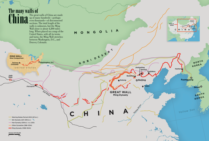Great Wall Of China Map Mary W Tinsley Great Wall Of China Map Mary W Tinsley