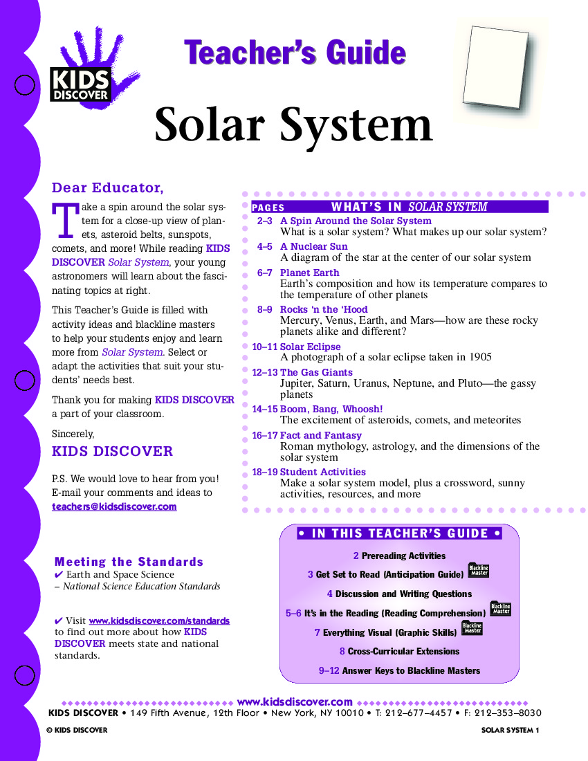 Solar System Kids Discover