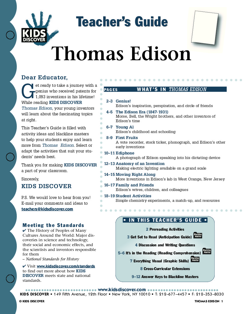 Edison - Kids Discover Edison - Kids Discover - 850 x 1100 jpeg 469kB